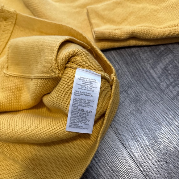 J. Crew Cotton Cardigan Sweater Yellow NWT MSRP $138 - Picture 5 of 5
